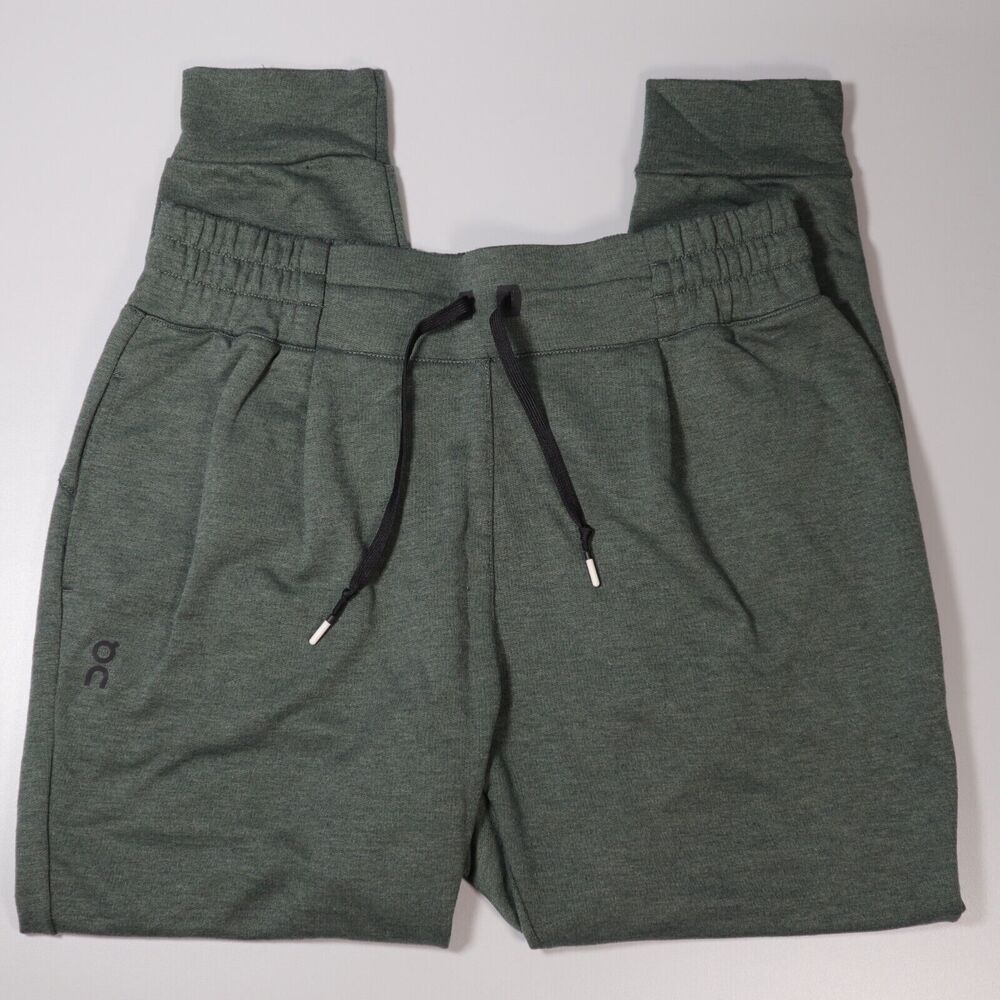 On Cloud Women's L Green Heather Sweat Pants Joggers Size Large 28" Inseam